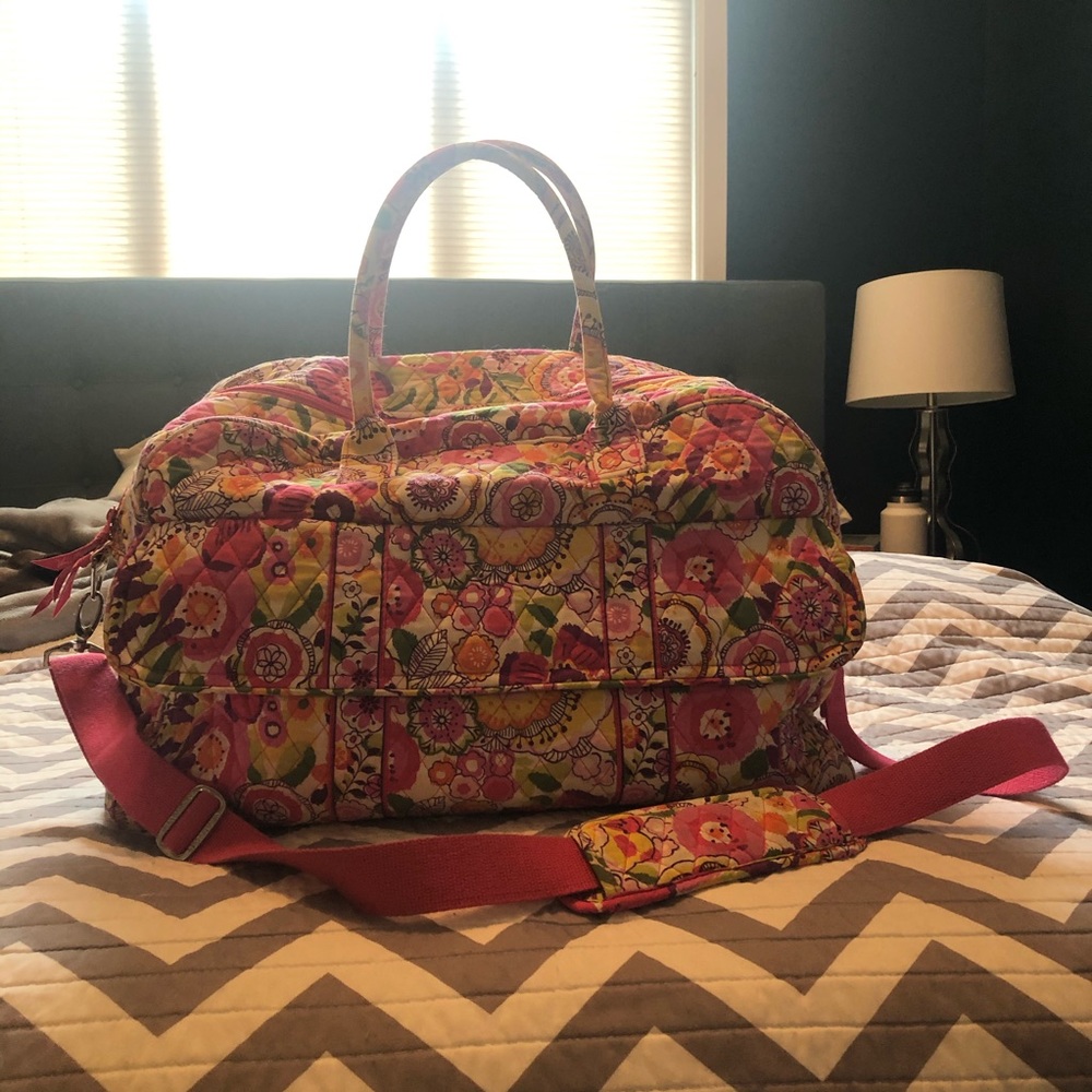 Vera Bradley Grand Traveler Weekender Clementine